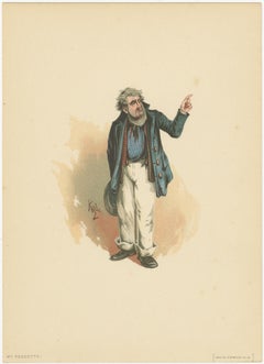 Mr. Peggotty aus David Copperfield - Kyd Charakterdruck nach Dickens, ca. 1889