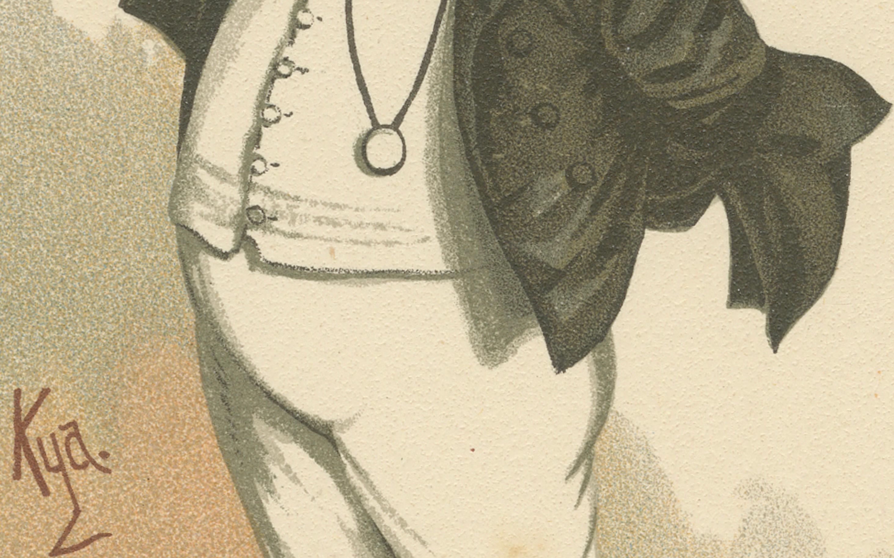 Mr. Pickwick aus den Pickwick Papers - Kyd-Figurendruck nach Dickens, ca. 1889 im Zustand „Gut“ im Angebot in Langweer, NL