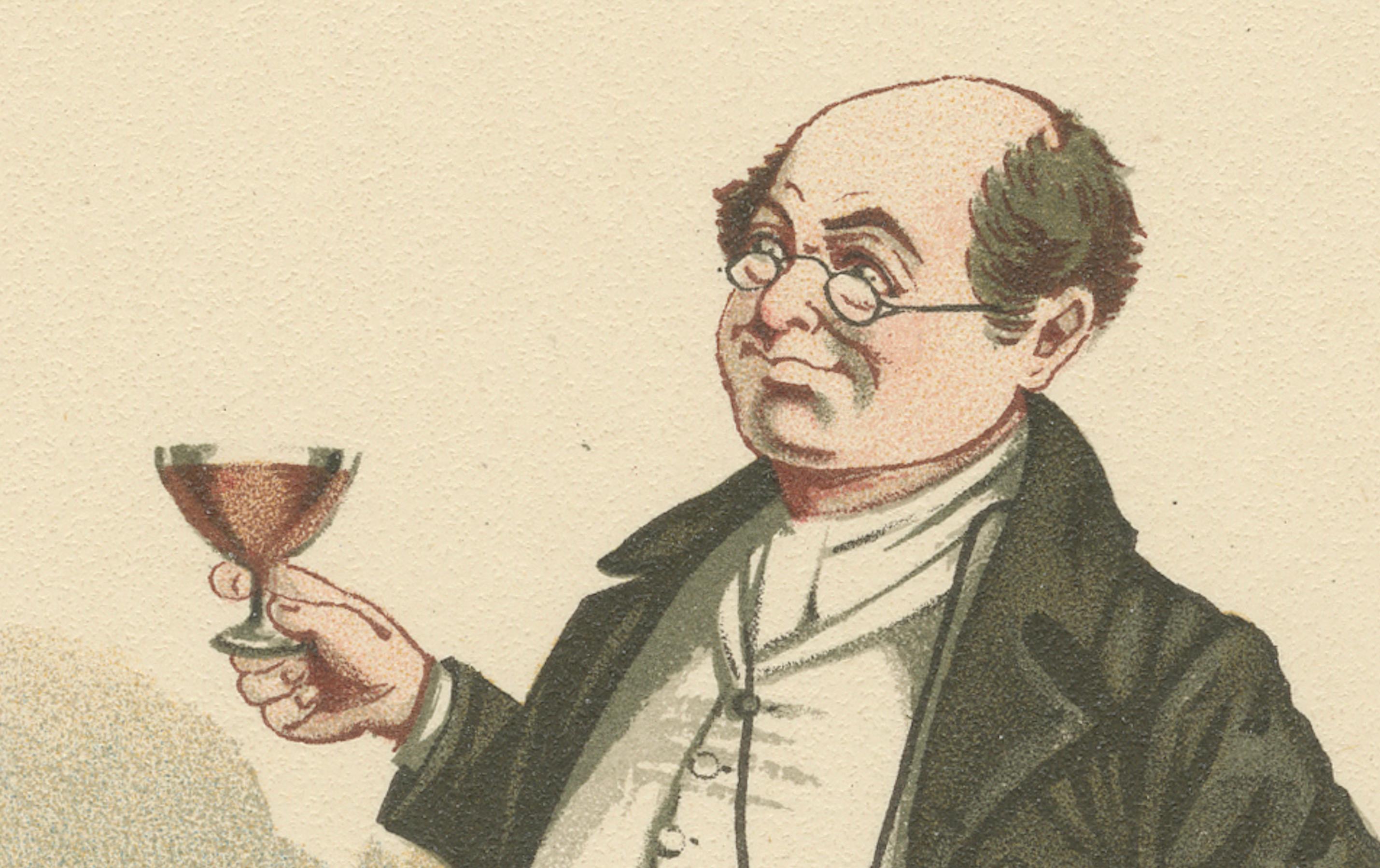 Mr. Pickwick aus den Pickwick Papers - Kyd-Figurendruck nach Dickens, ca. 1889 (19. Jahrhundert) im Angebot