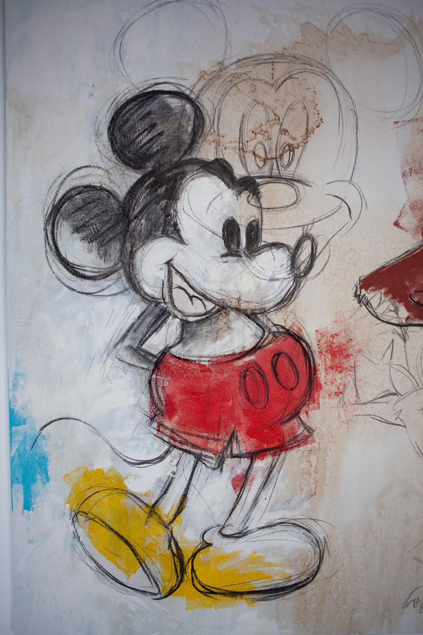 Beyond of Disney - Painting Mickey, Taz and Garfield - Mr. Pinkbrush 1