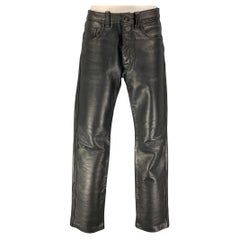 MR. S LEATHER Size 30 Black Leather Casual Pants