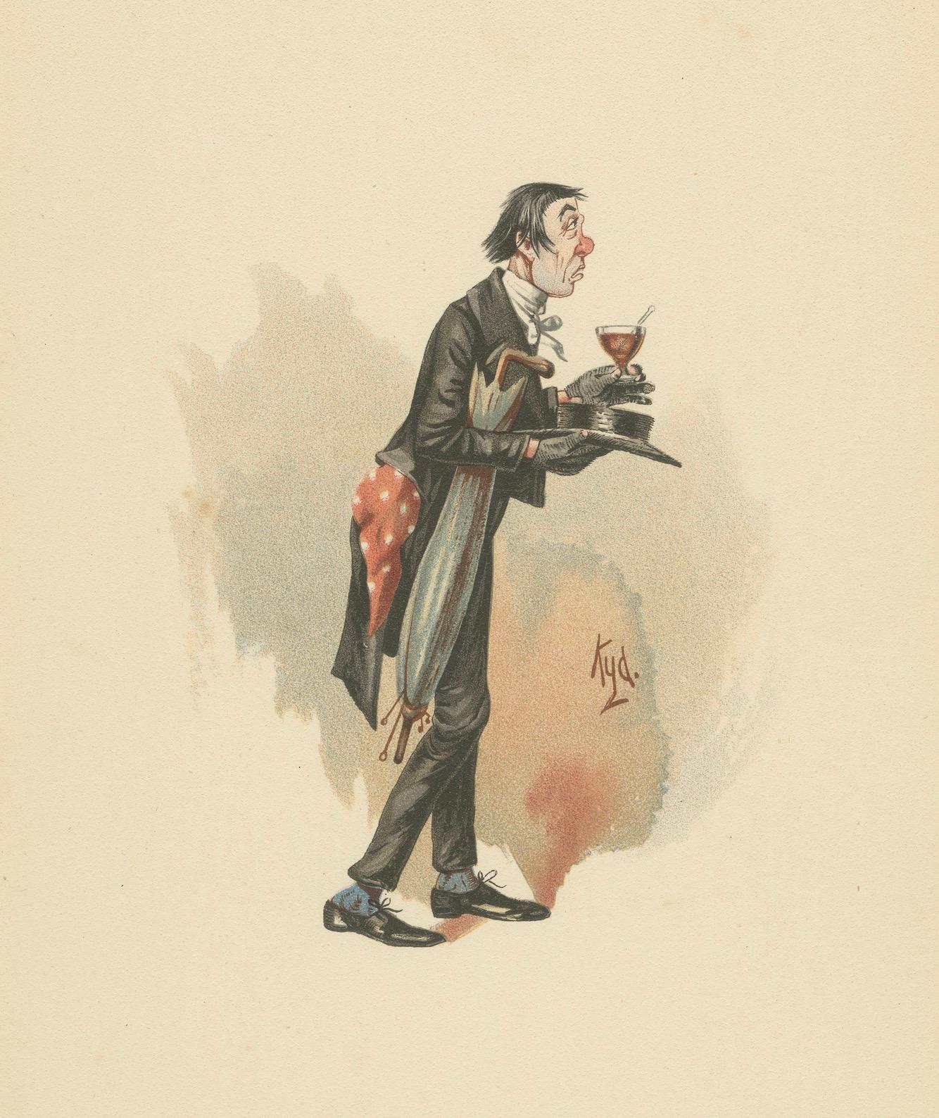 Mr. Stiggins aus den Pickwick Papers - Kyd-Figurendruck nach Dickens, ca. 1889 (Papier) im Angebot