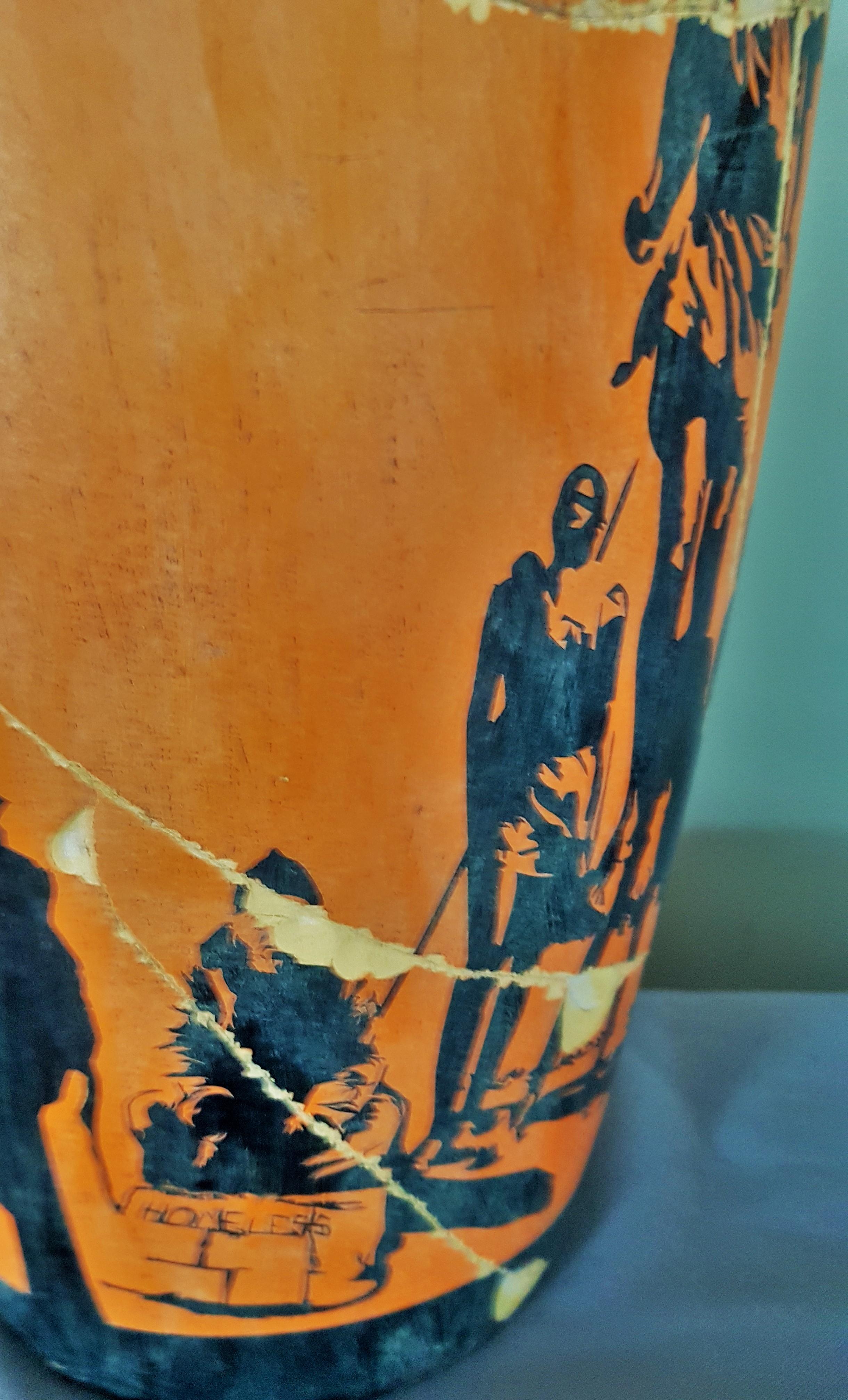 MR TAD Artist Pair of Vases Style Ancient Greek Urban / Street Art 4