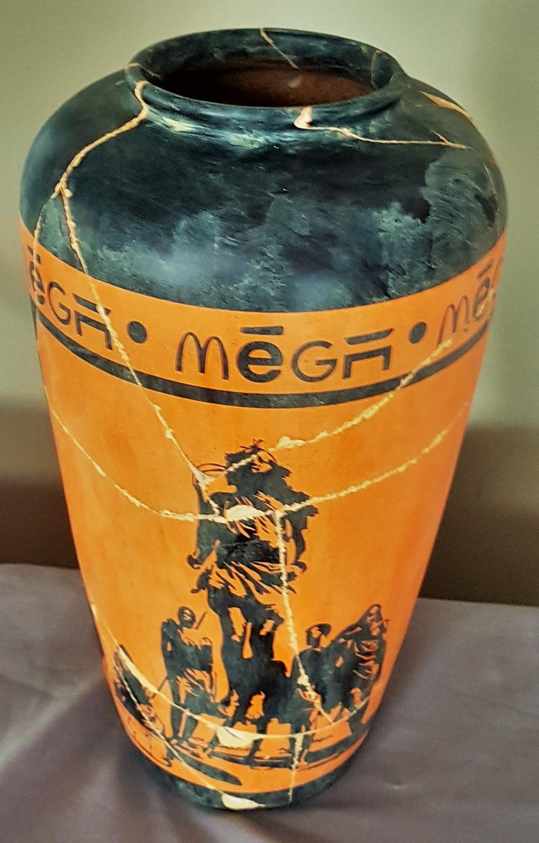 MR TAD Artist Pair of Vases Style Ancient Greek Urban / Street Art For