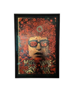 Póster psicodélico de "El Sr. Pandereta