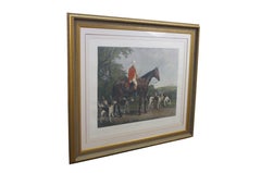 Mr. Williamson Huntsman Equestrian Fox Hunt Beagle Engraving After Robert Frain