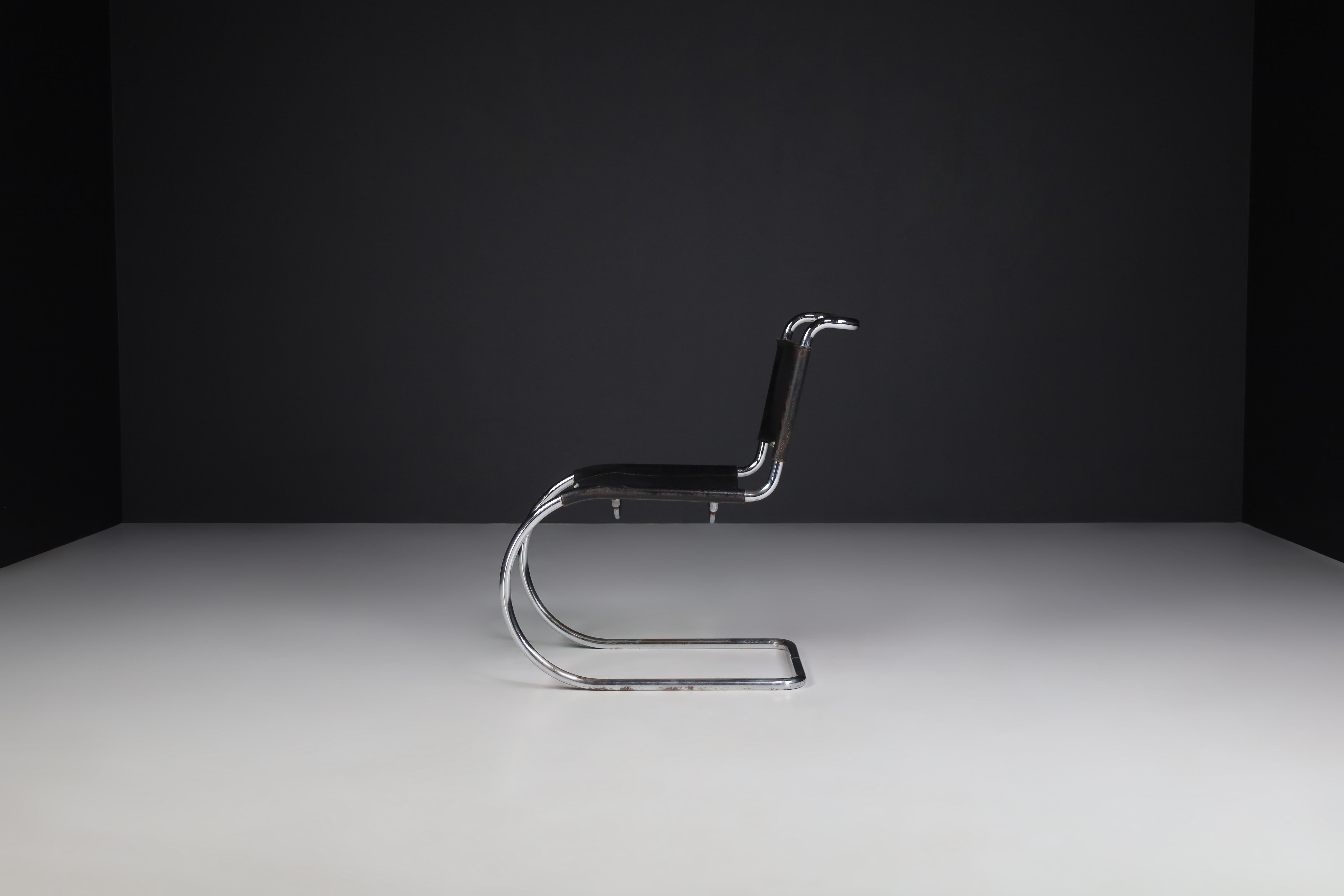 Mid-Century Modern MR10 Cantilever Chair by Ludwig Mies van der Rohe, Germany, 1970s
