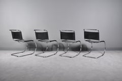 MR10 Chairs by Ludwig Mies van der Rohe for Thonet, 1990s, Set of 4