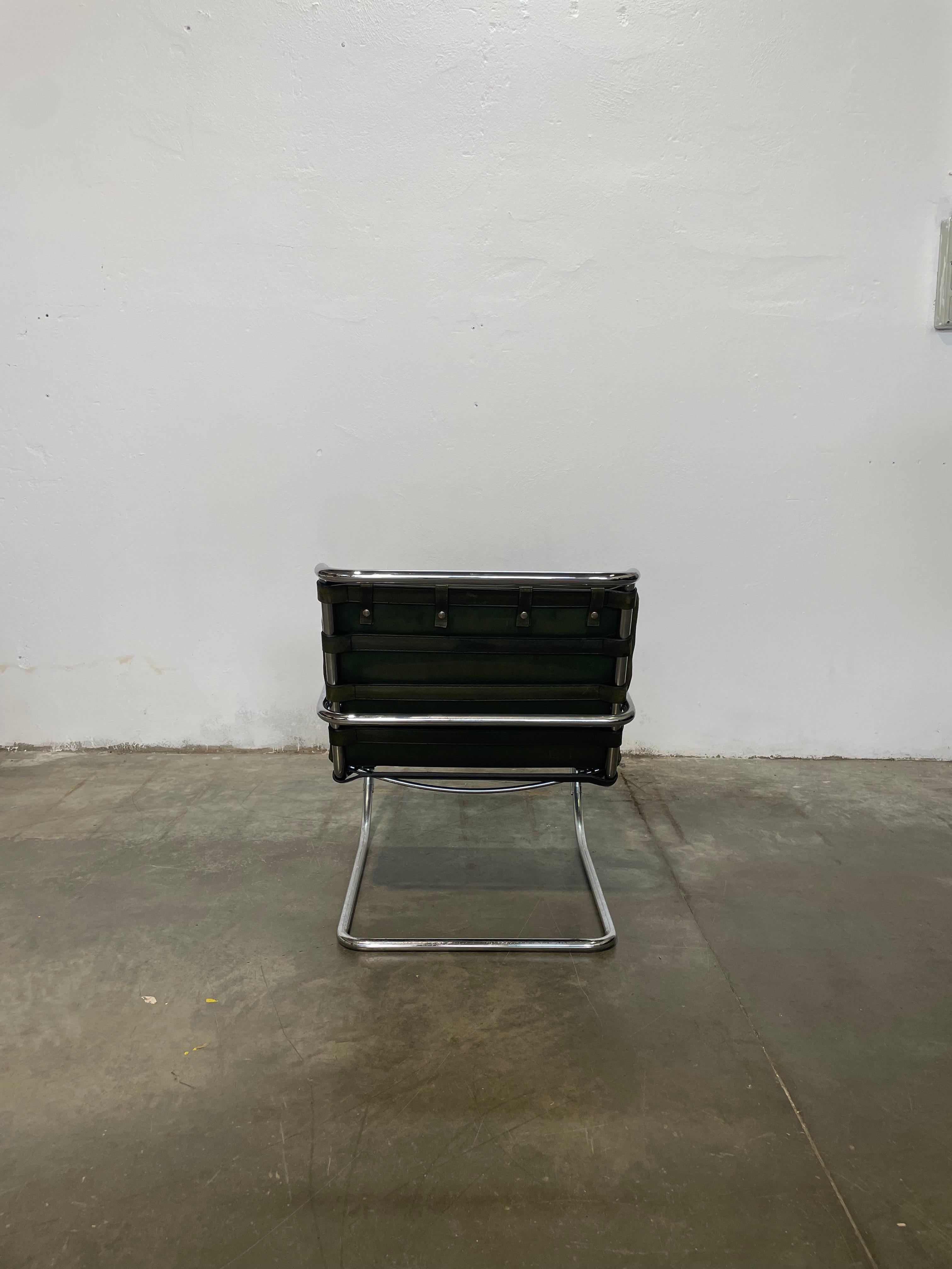 Mid-Century Modern Mr10 Lounge Chair Mies Van Der Rohe Knoll For Sale