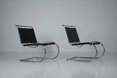 MR30/5 Tubular Steel Arm Chair by Ludwig Mies van der Rohe for Knoll Set of 2