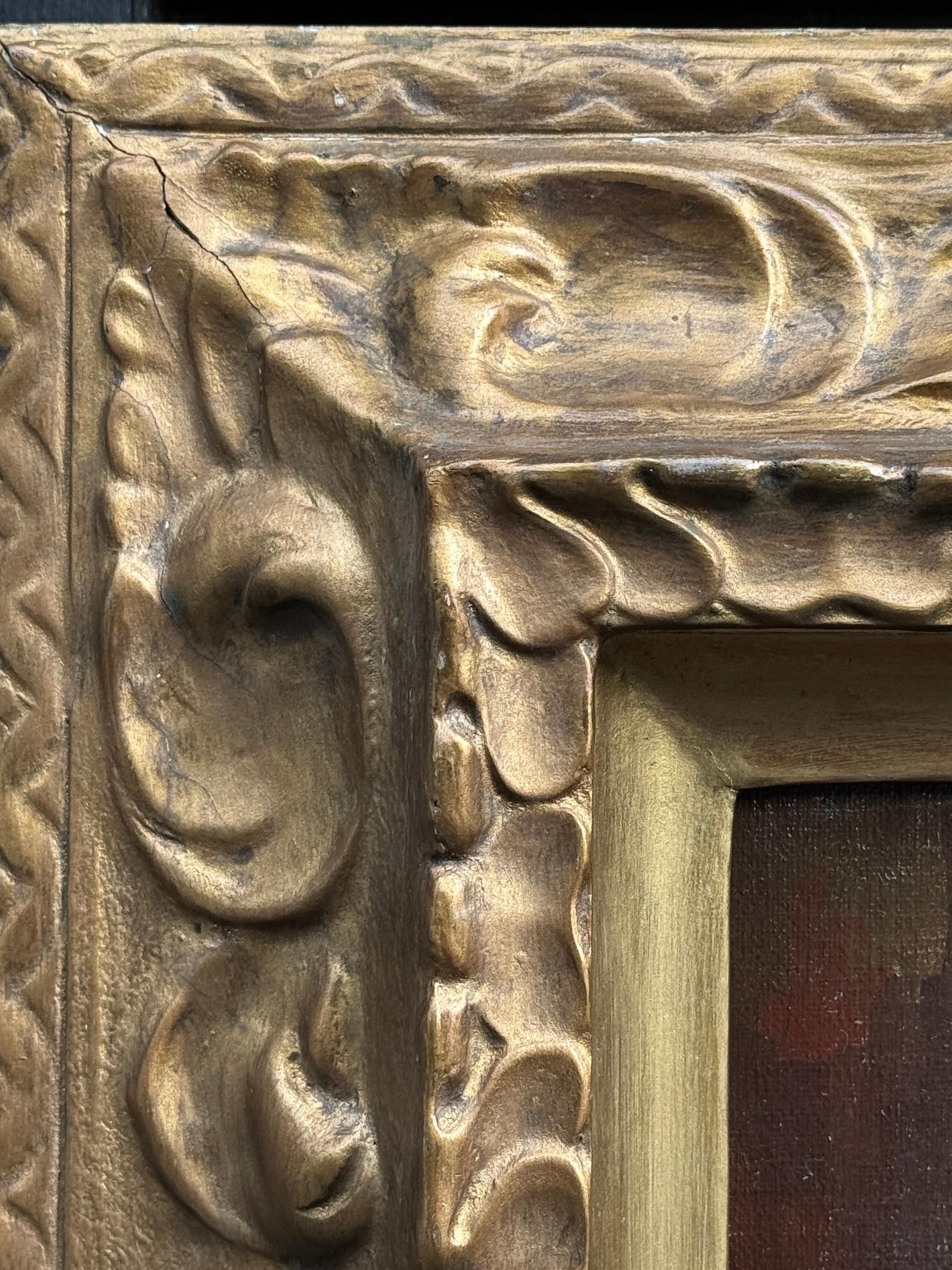 Englisches Öl aus der Mitte des Jahrhunderts mit dem Interieur eines Cafés oder Pubs,  sitzende und trinkende Menschen im Angebot 9