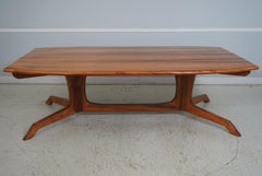 Modern Tiger Maple Dining Table & Chairs by M. Riley Studio, USA