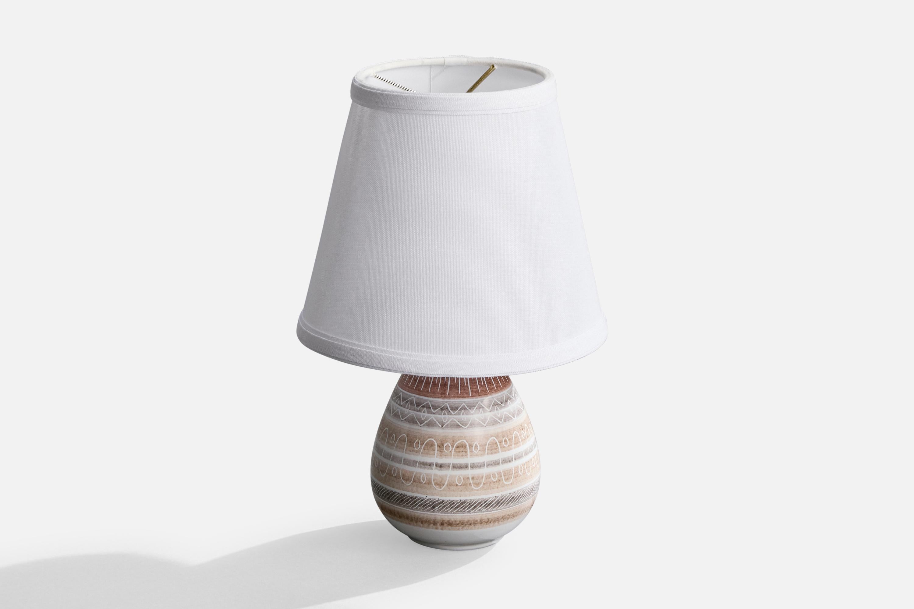 Mid-Century moderno Mørkøv Keramikfabrik, Lampada da tavolo, Ceramica, Danimarca, 1960 ca. in vendita