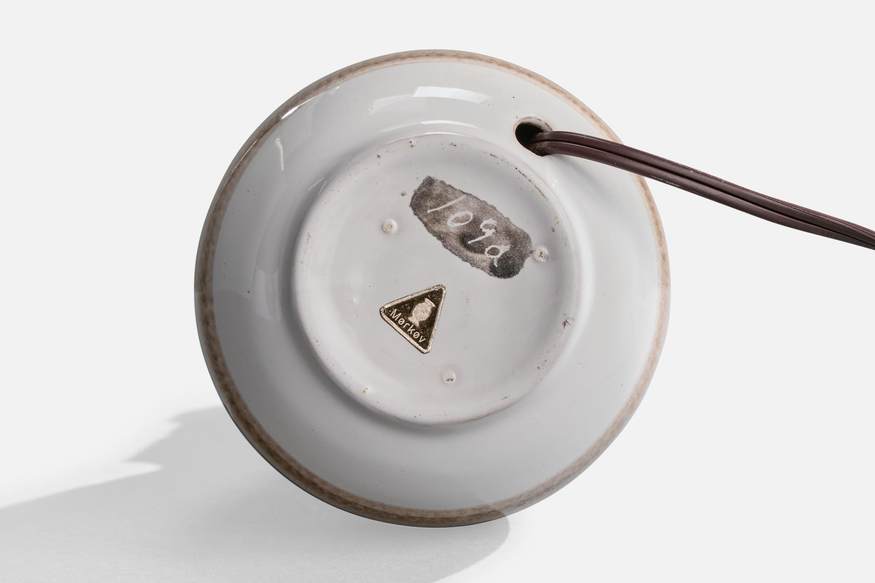 Mørkøv Keramikfabrik, Lampada da tavolo, Ceramica, Danimarca, 1960 ca. in vendita 1