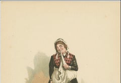 Mrs Bardell from Pickwick Papers – Comic Character Print after Dickens, ca.1889