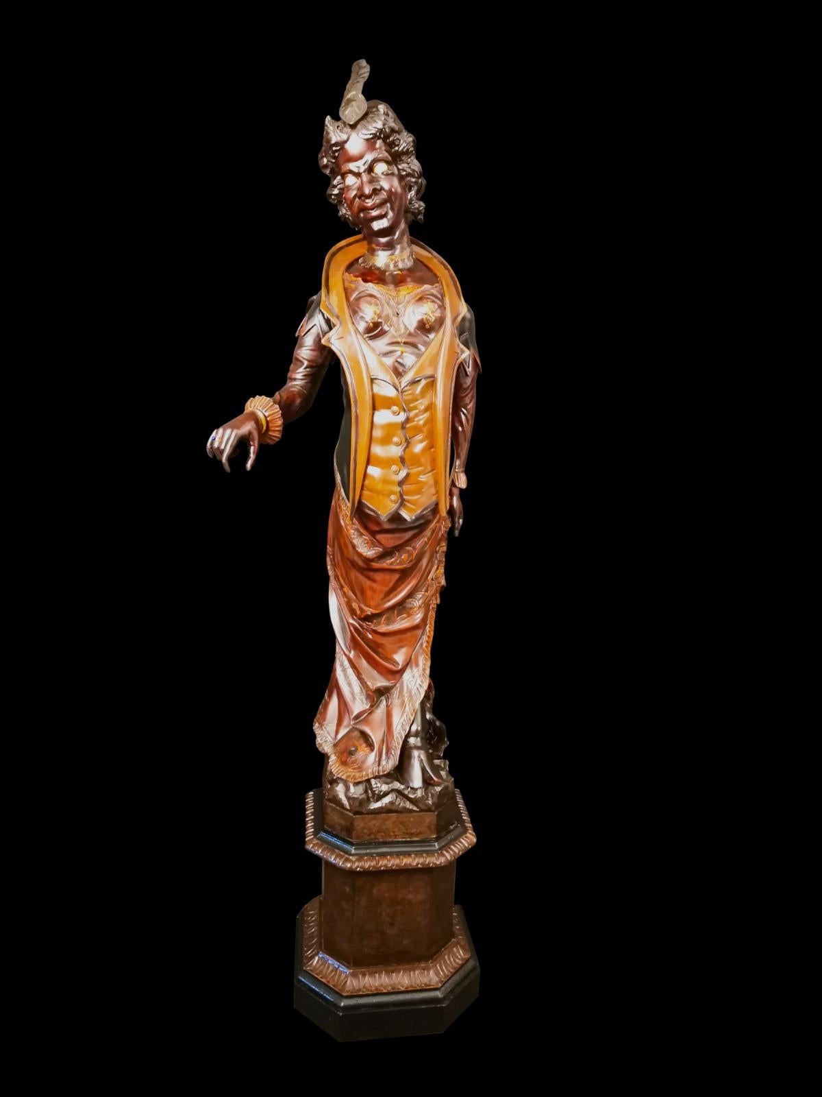 19th Century Mrs Devil 'Hall Figurine Attributed to Francesco Toso, 1875-1890 For Sale