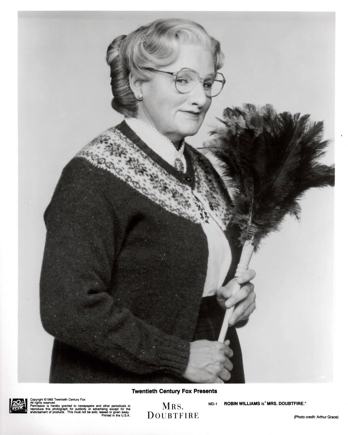 Papier Mrs Doubtfire 1993 Publicity Film Movie Press Still Framed en vente