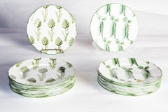 Mrs Henry Ford II Estate Set of 12 French "Jardins de Villandry" Limoges Plates