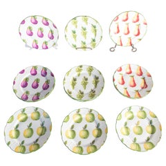 Mrs. Henry Ford II Estate Set of 12 French "Jardins De Villandry" Limoges Plates