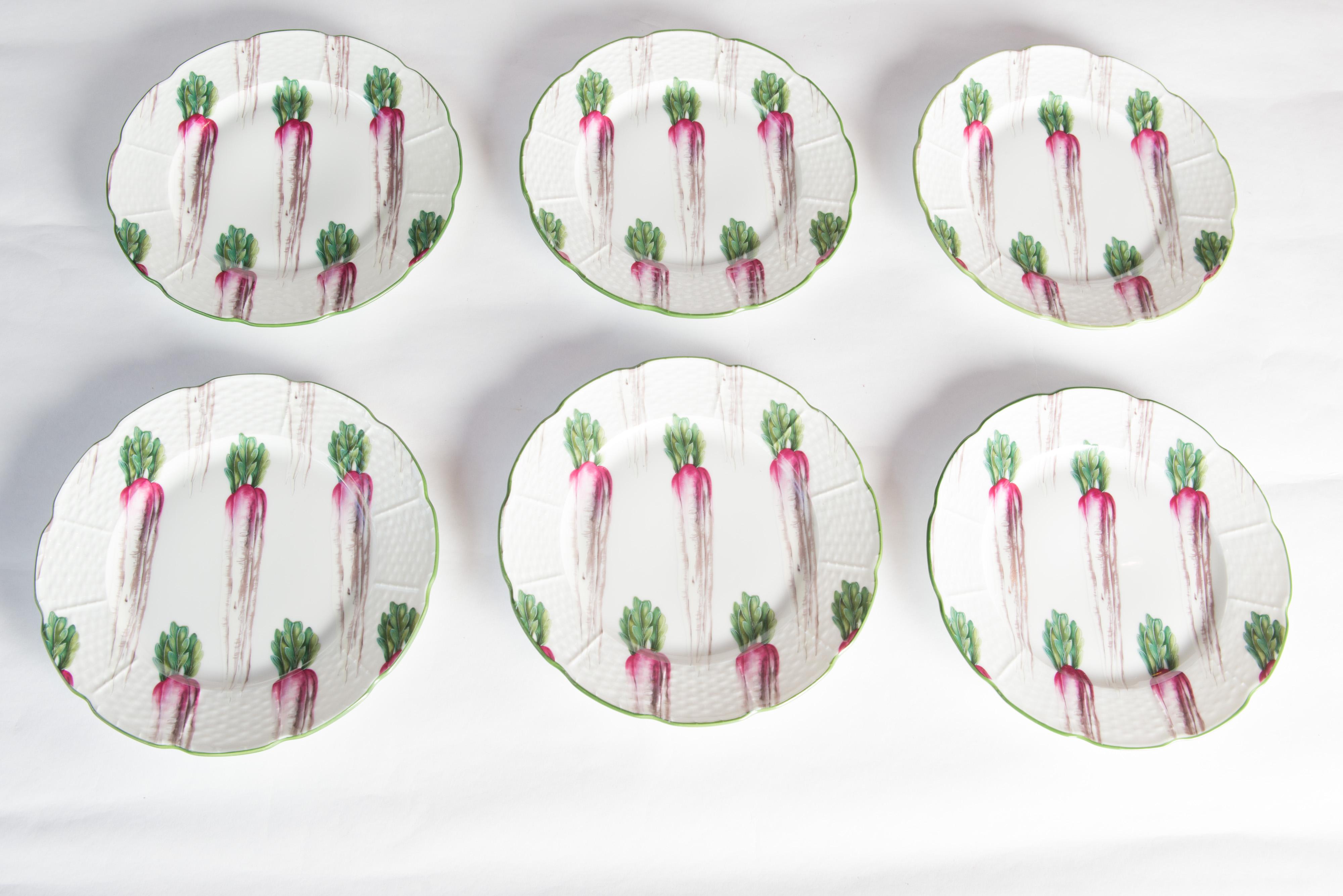 Mrs Henry Ford II Set of 12 French Limoges Plates 1