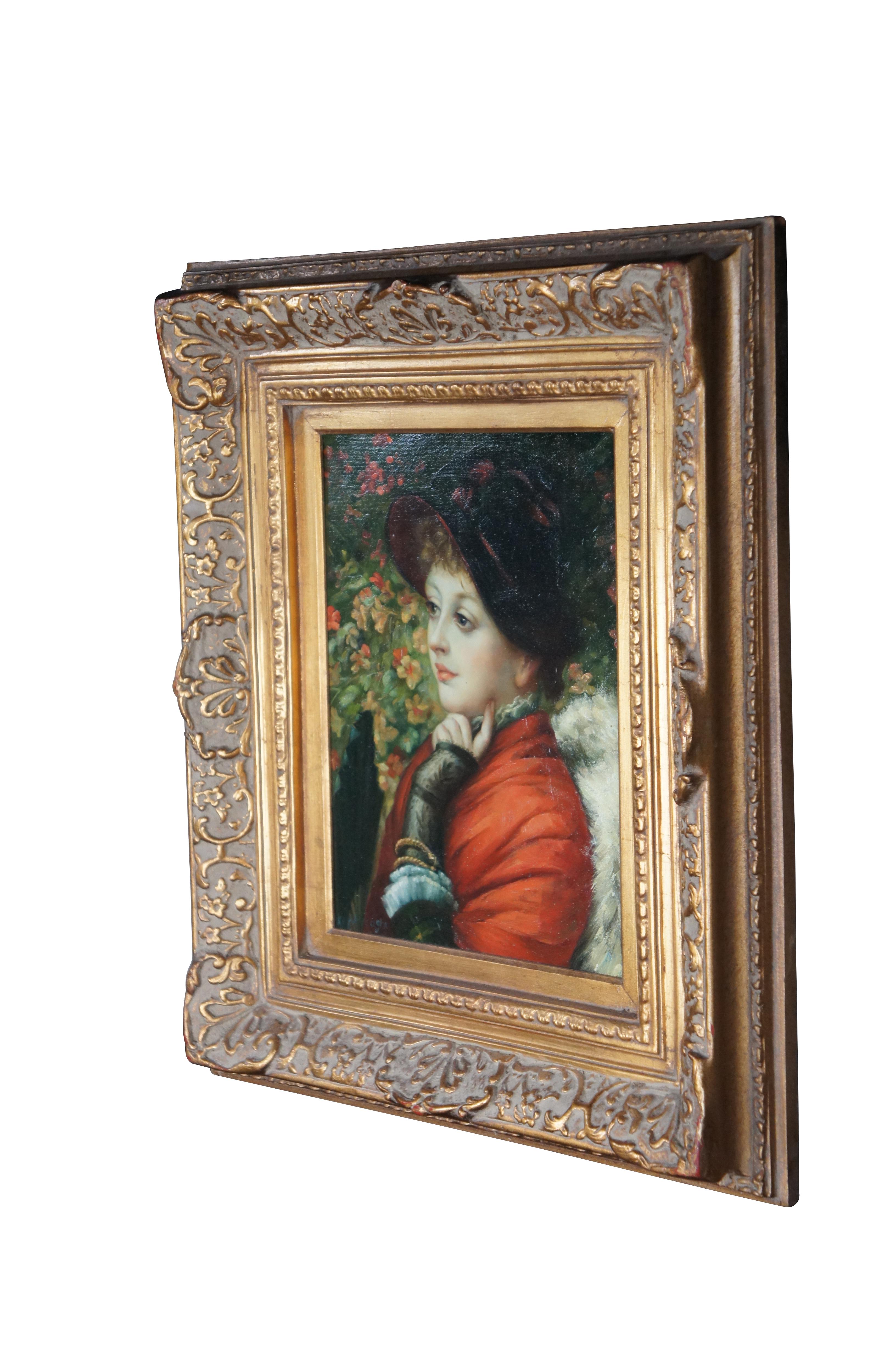 Mrs. Kathleen Newton Portrait Oil Painting After James-Jacques-Joseph Tissot 26