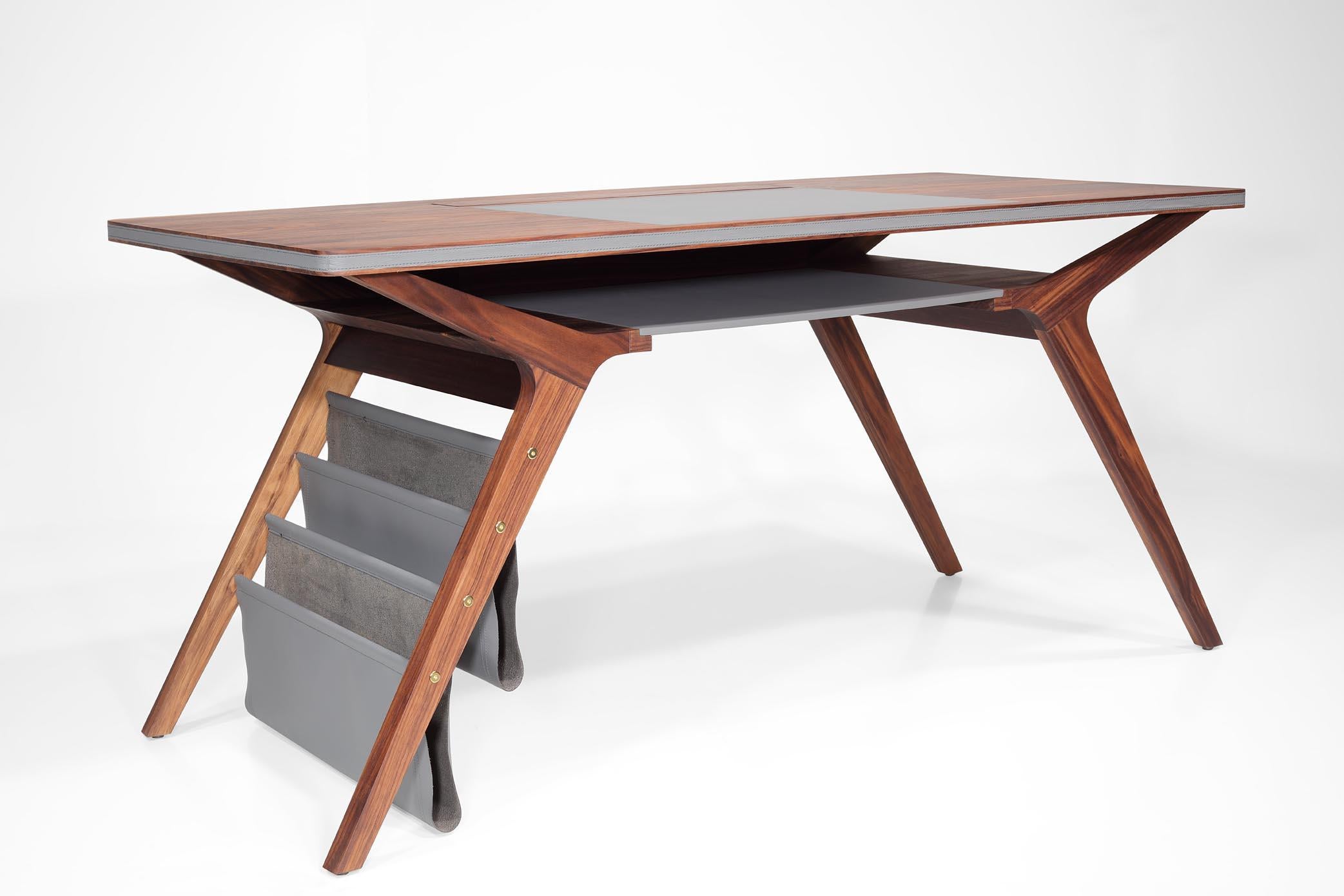 Escritorio Sra. Note 160cm Madera de Nogal. en venta 1
