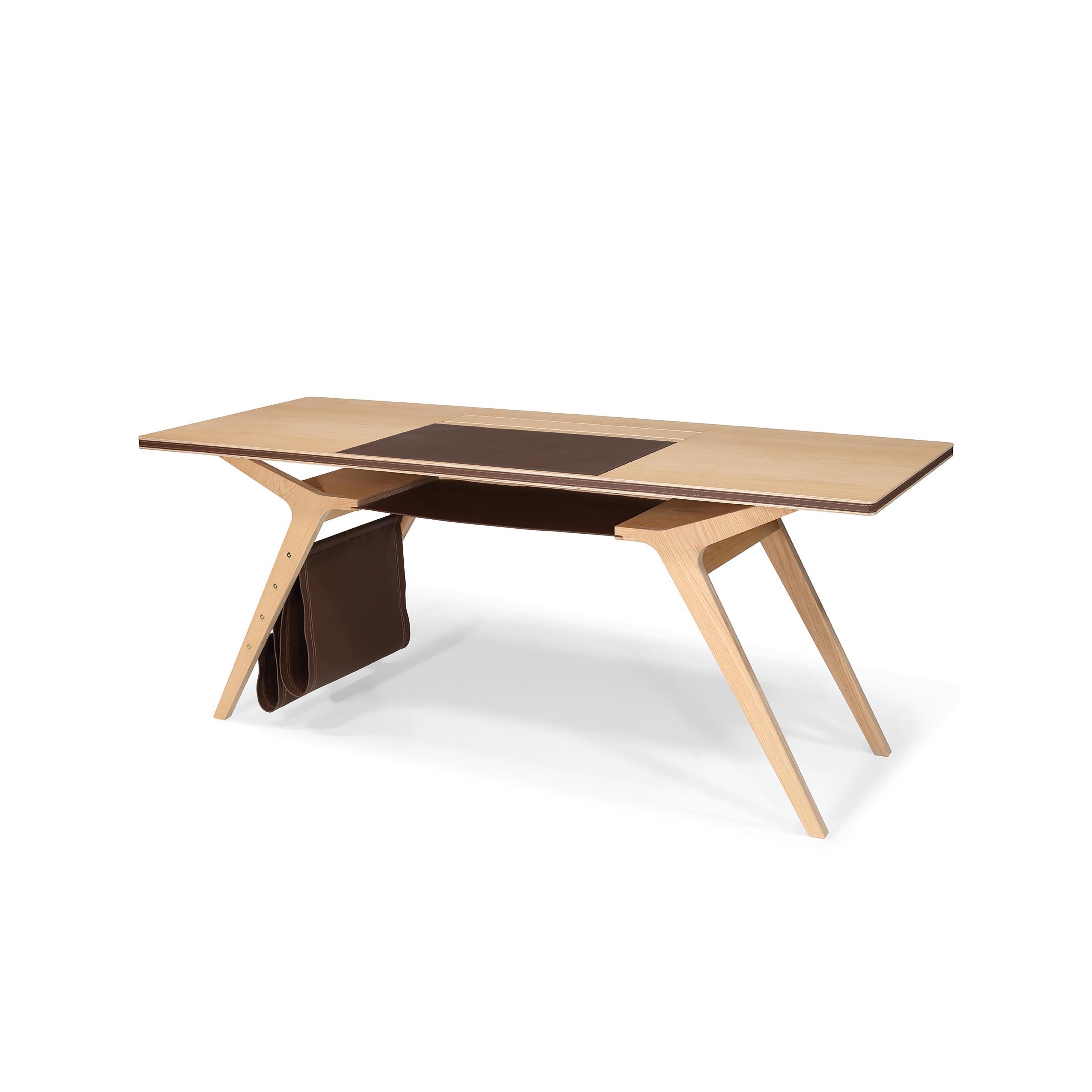 Hand-Crafted Mrs. Note Desk - Oak - 160cm For Sale