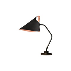 Mrs.Q Table Lamp in Black Leather with Black Shade by Jacco Maris - 1stdibs NY