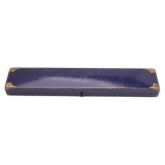 M.S. Bourla, Salonique Vintage Blue Bracelet Box, Circa 1950s