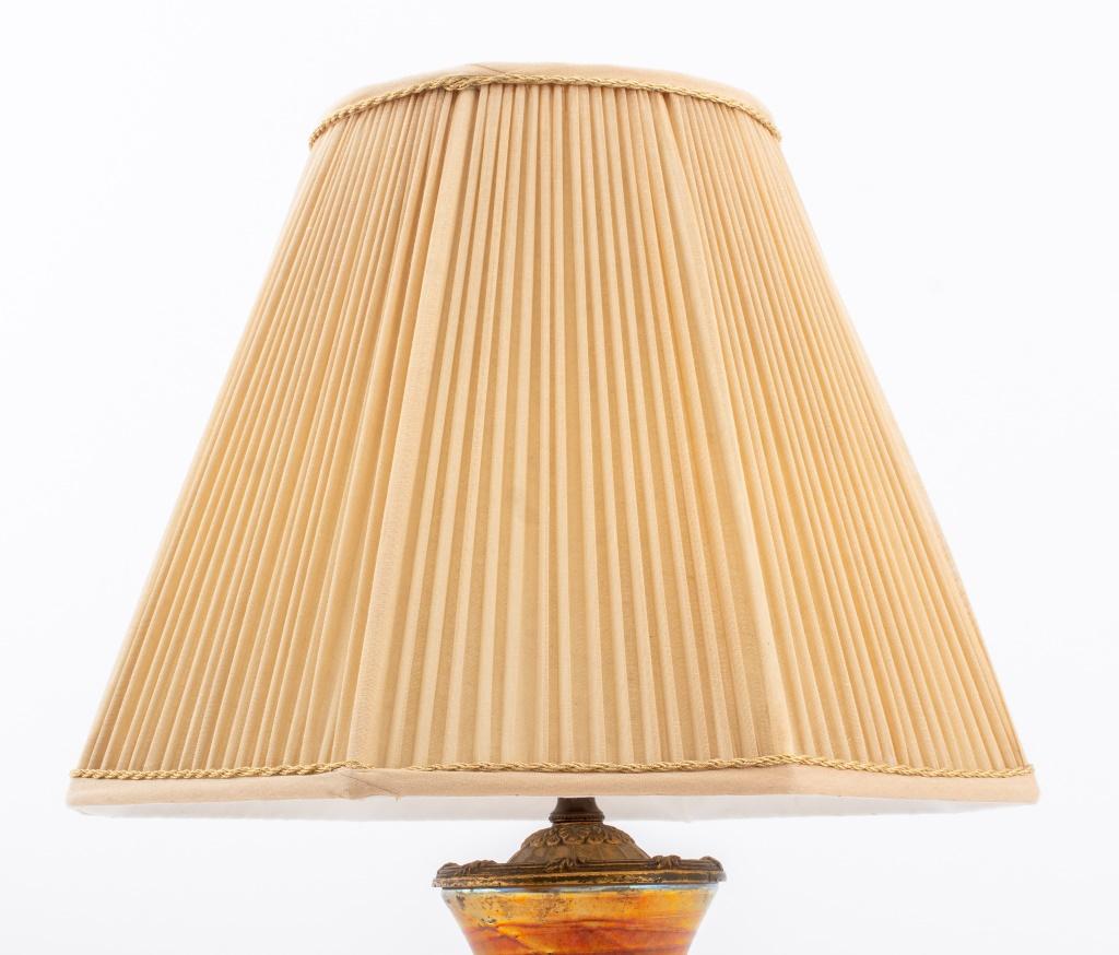 M.S. Co. Lamp with Durand Glass Vase Base In Good Condition For Sale In New York, NY