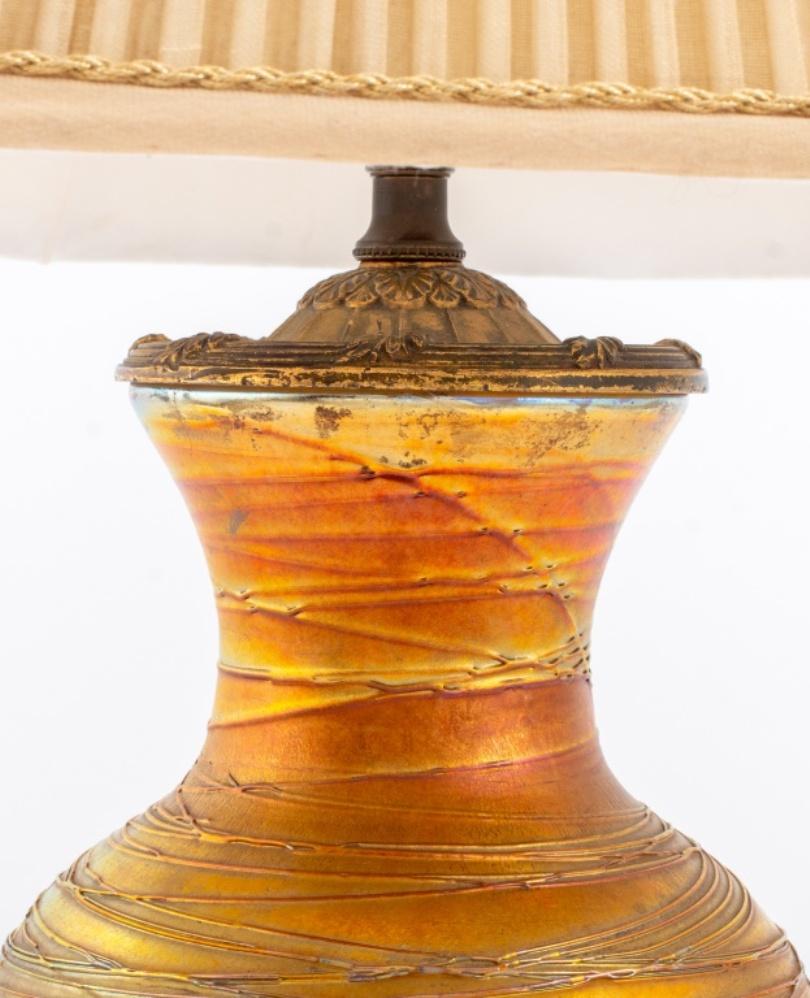 M.S. Co. Lamp with Durand Glass Vase Base 1