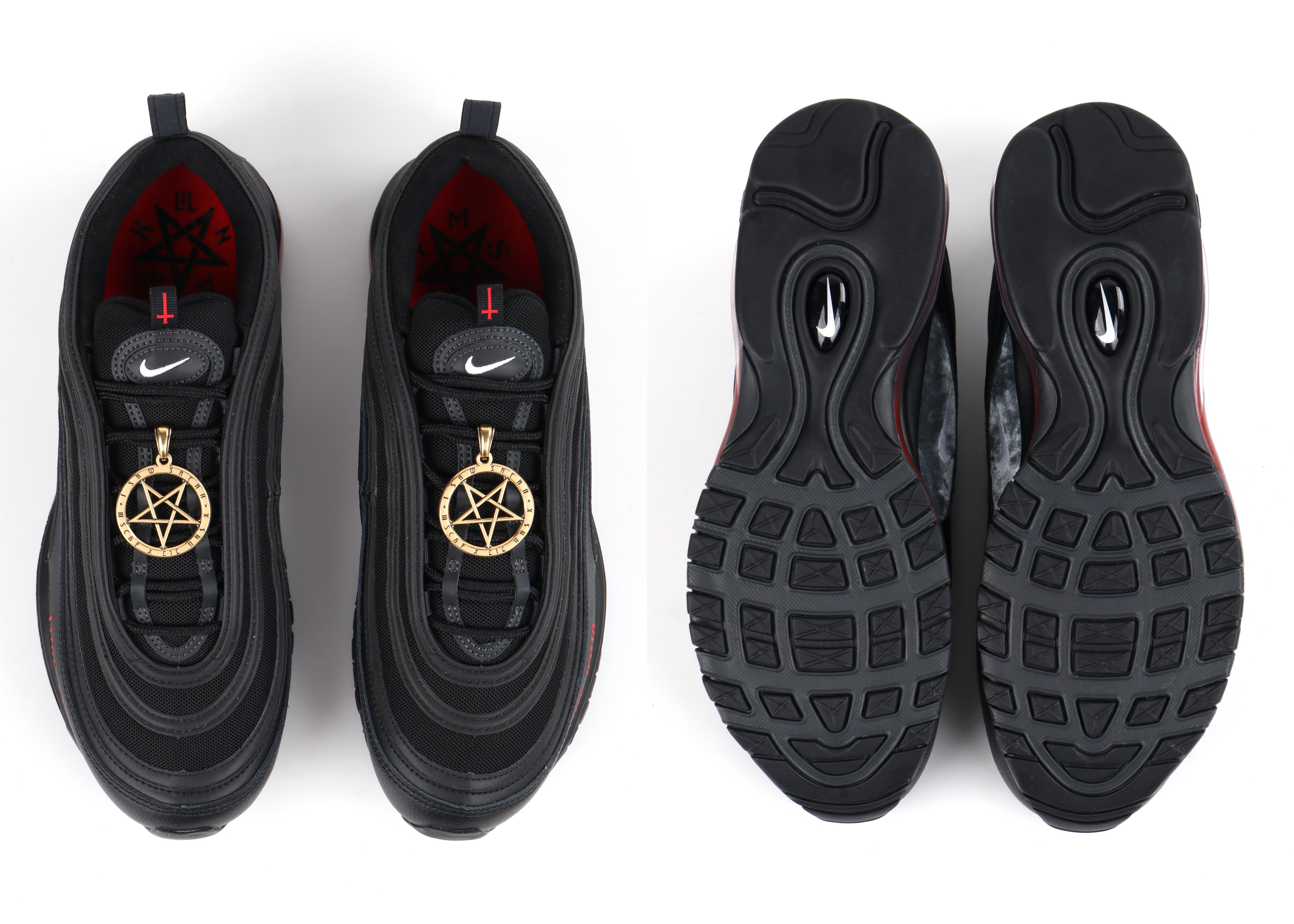 MSCHF & Lil Nas X “Satan” Limited Edition Black Nike Air Max Sneakers 76/666 NIB For Sale 3