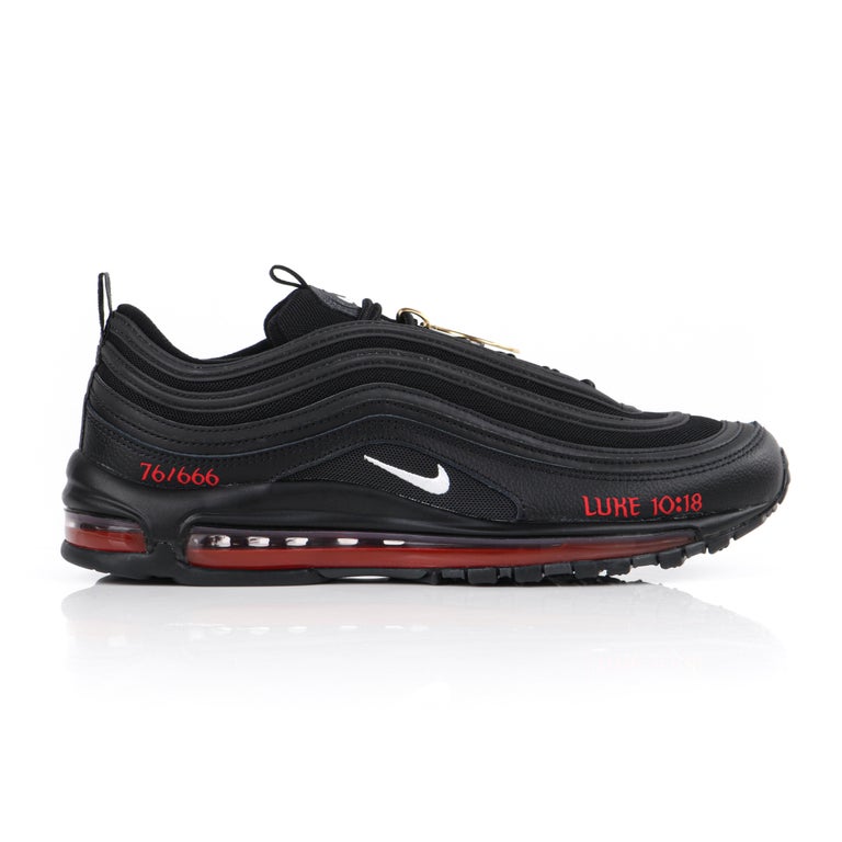 MSCHF and Lil Nas X “Satan” Limited Edition Black Nike Air Max Sneakers 76/ 666 NIB For Sale at 1stDibs | nike limited edition, air max 76, nike 666