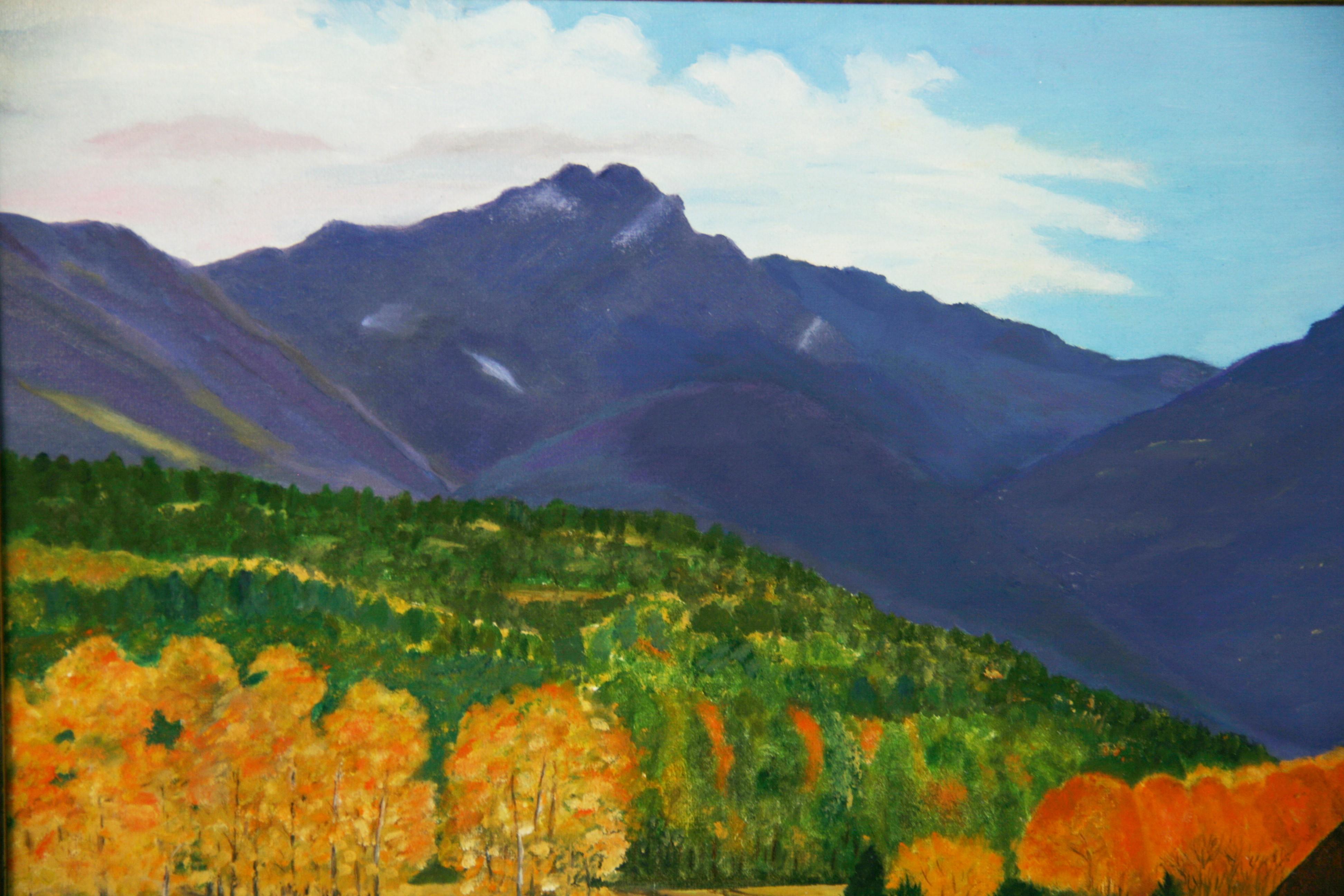 Paysage impressionniste moderne couleur automne en vente 4