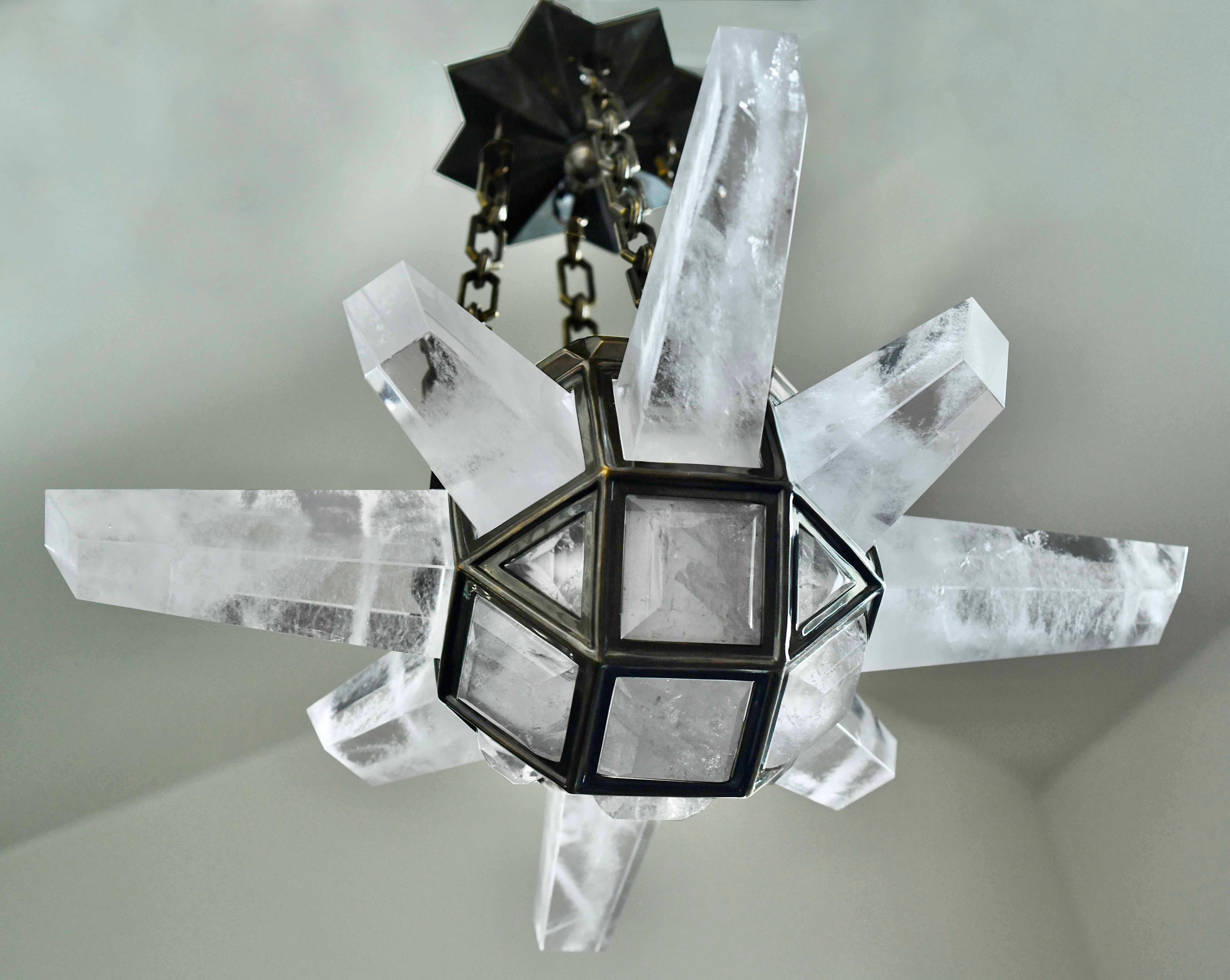 MSF20 Rock Crystal Chandelier by Phoenix im Zustand „Neu“ im Angebot in New York, NY