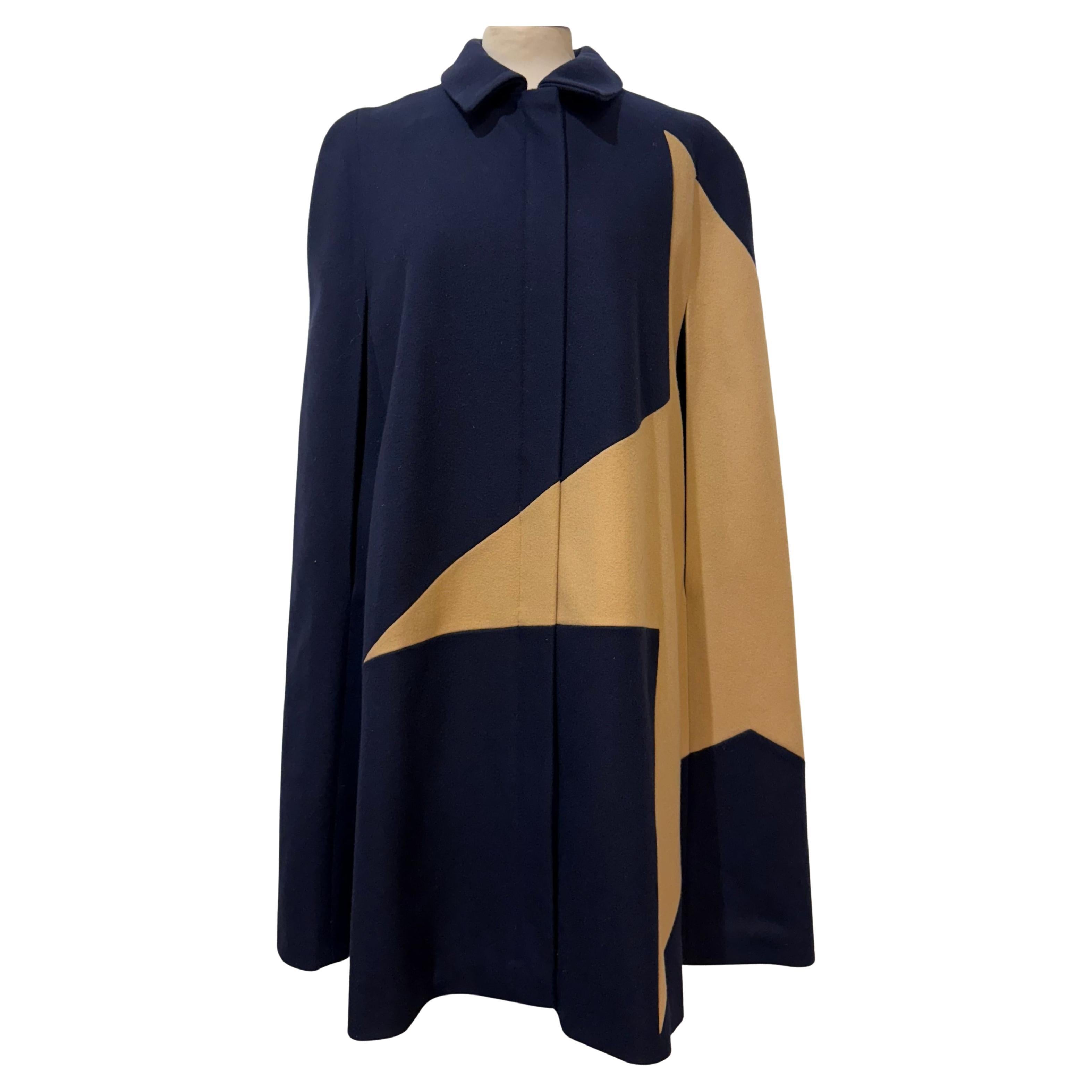 MSGM Capa de estrella de lana azul y camel talla IT 44 en venta