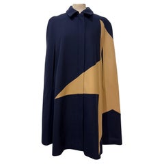 MSGM Capa de estrella de lana azul y camel talla IT 44