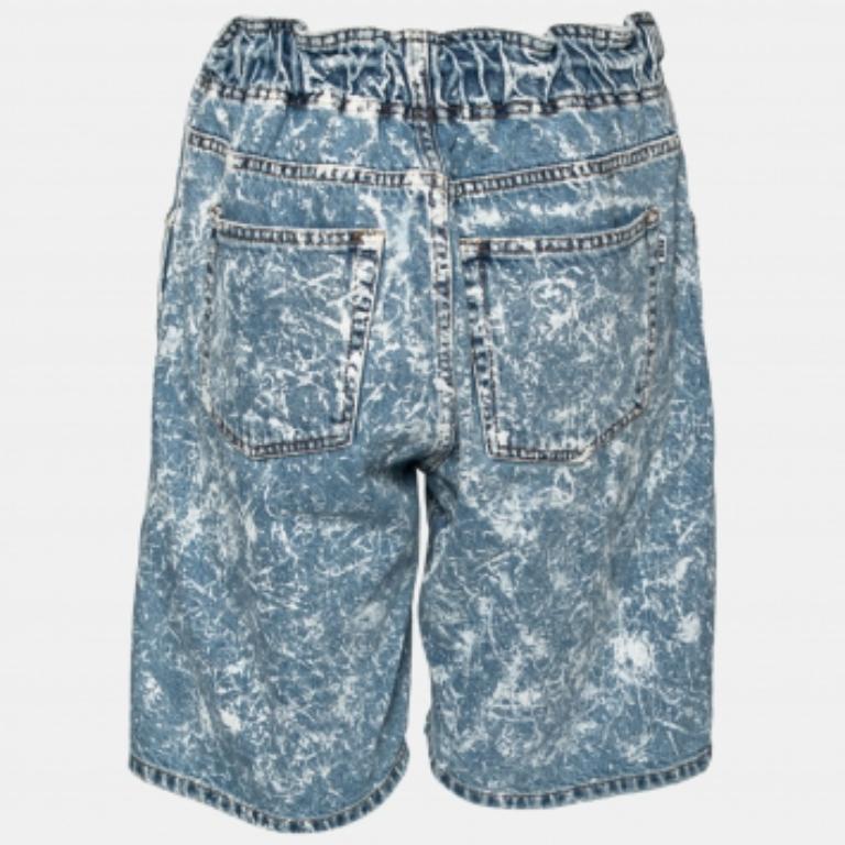 Idéal pour les jours d'été, ce short MSGM se distingue par son effet de lavage à l'acide. Il est créé à partir d'un mélange de coton et de polyester, et les cordons de serrage à la taille vous permettront d'obtenir la coupe souhaitée. Doté de poches