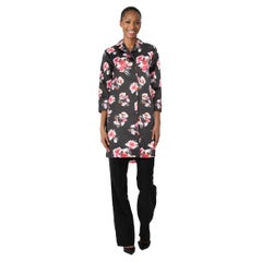MSGM Cappotto con stampa floreale di media lunghezza taglia XS