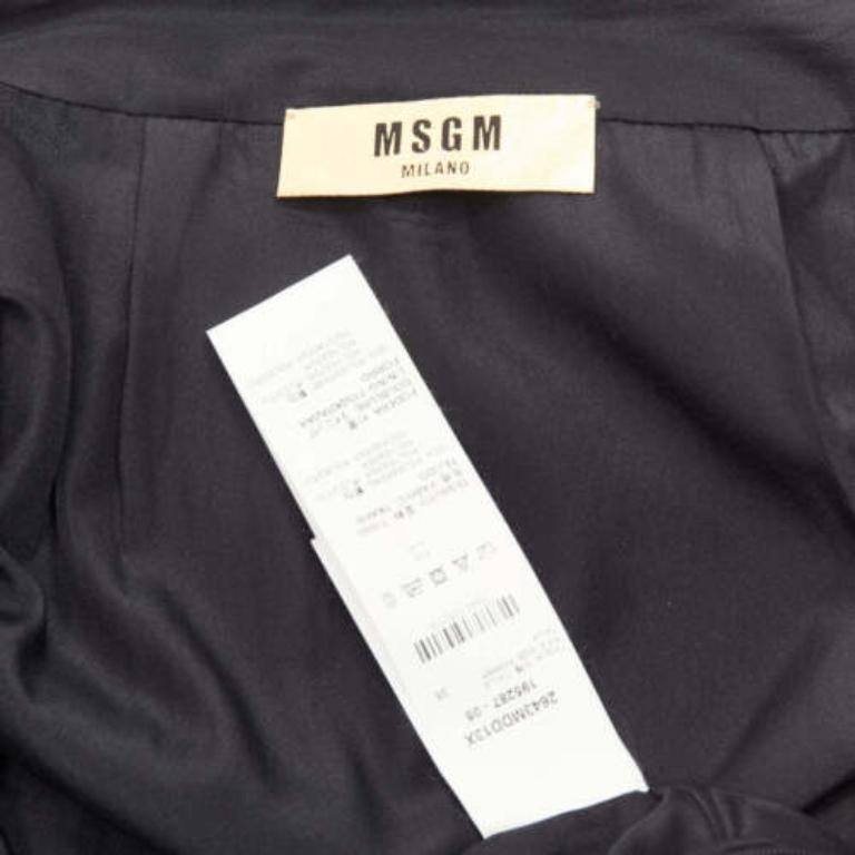 MSGM gonna con orlo a frange in paillettes color oro IT38 XS in vendita 3