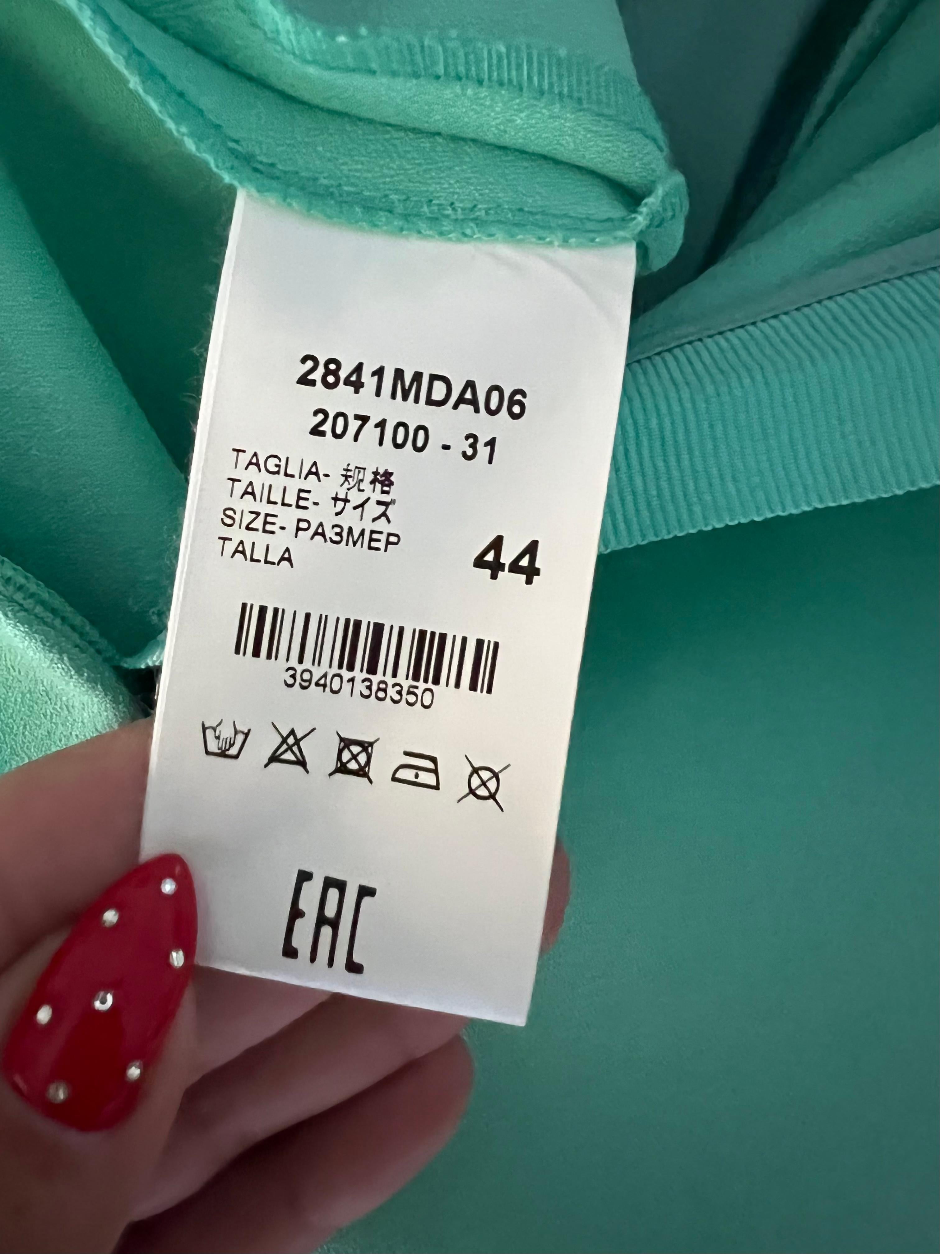 MSGM Milano Green Mini Dress, Size 44 w/ Tags For Sale 1