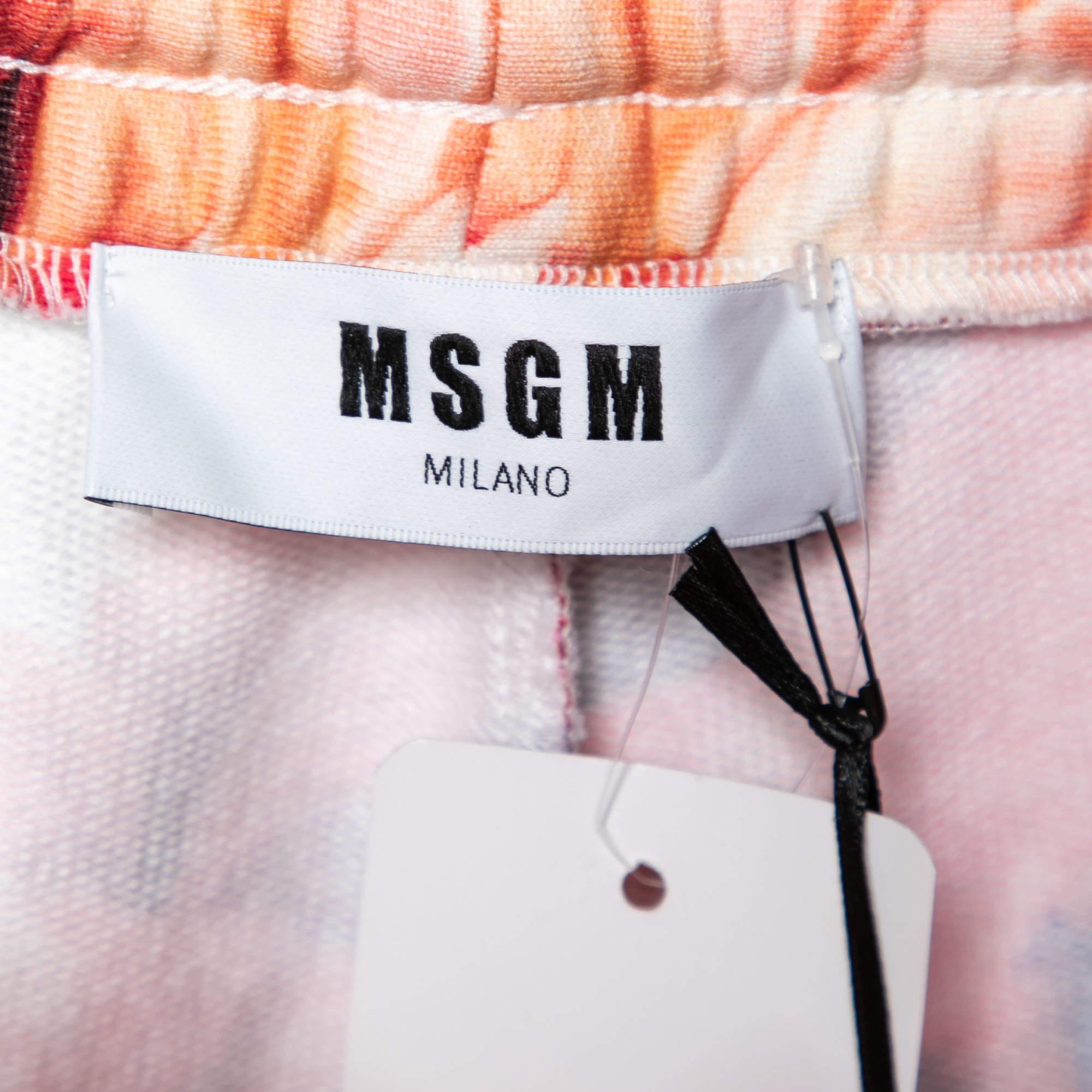 MSGM Pantalones de chándal de algodón estampados multicolor S en Nuevo estado para la venta en Dubai, Al Qouz 2