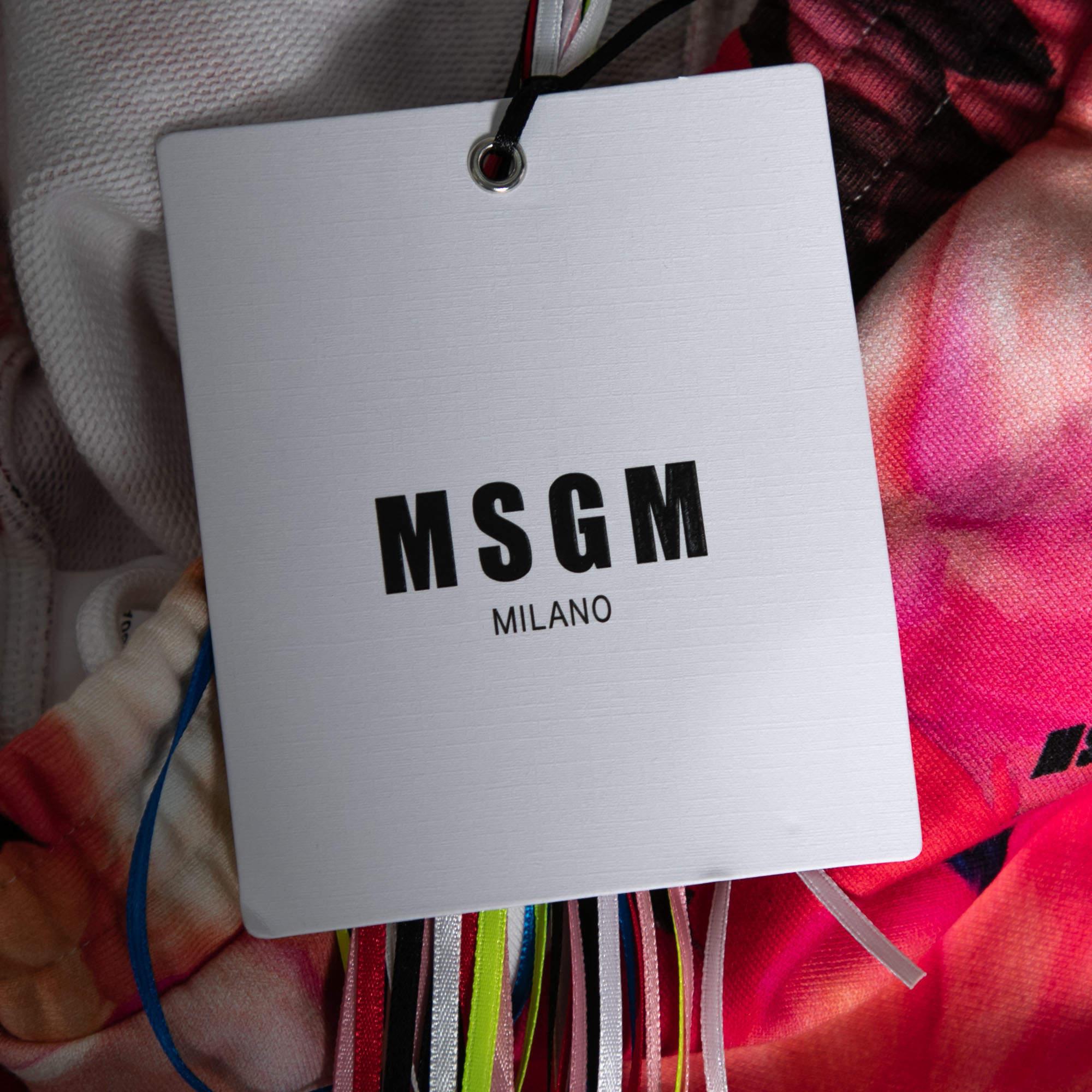 De las mujeres MSGM Pantalones de chándal de algodón estampados multicolor S en venta