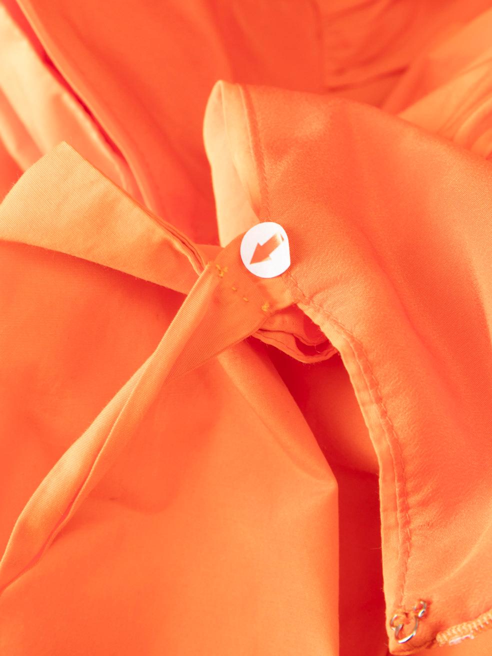MSGM Orange Bow Accent Mini Dress Size XS 1
