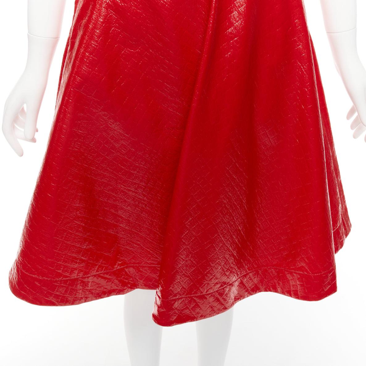 MSGM red faux patent high shine crinkled A-line flared skirt IT38 XS
Reference: AAWC/A00586
Brand: MSGM
Material: Cotton, Others
Color: Red
Pattern: Solid
Closure: Zip
Lining: Red Polyester
Extra Details: Side zip closure. Dual side pockets.
Made