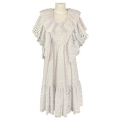 Edwardian White Organic Cotton Dress Artfully Pieced In Numerous Styles ...