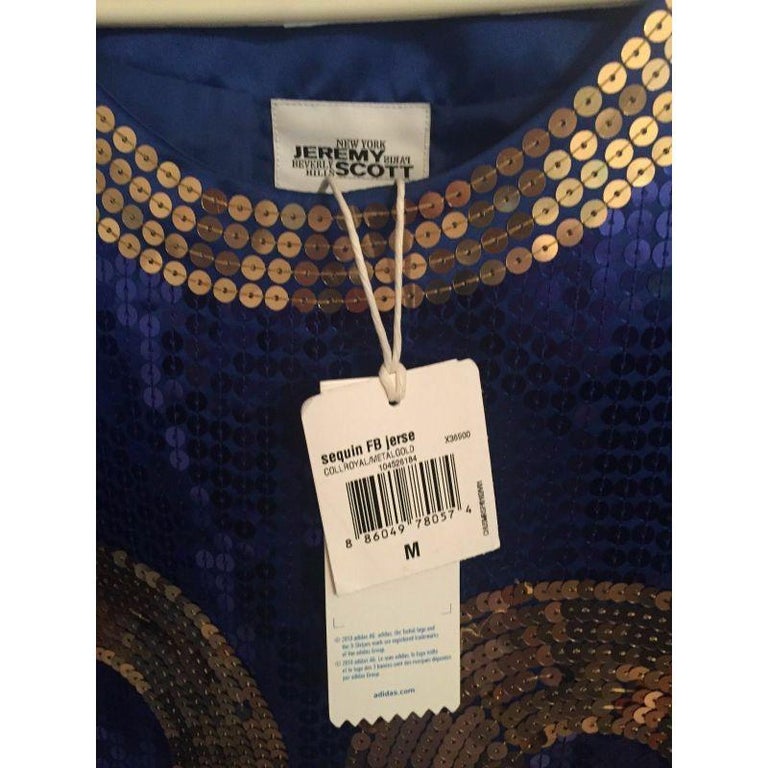 MSRP Adidas Originals x Jeremy Scott Sequin Blue Jersey Football Dress Rare S For Sale at 1stDibs | adidas sequin dress, football dresses, sequin adidas dress MSRP Adidas Originals x Jeremy Scott Sequin Blue Jersey Football Dress Rare S For Sale at 1stDibs | adidas sequin dress, football dresses, sequin adidas dress