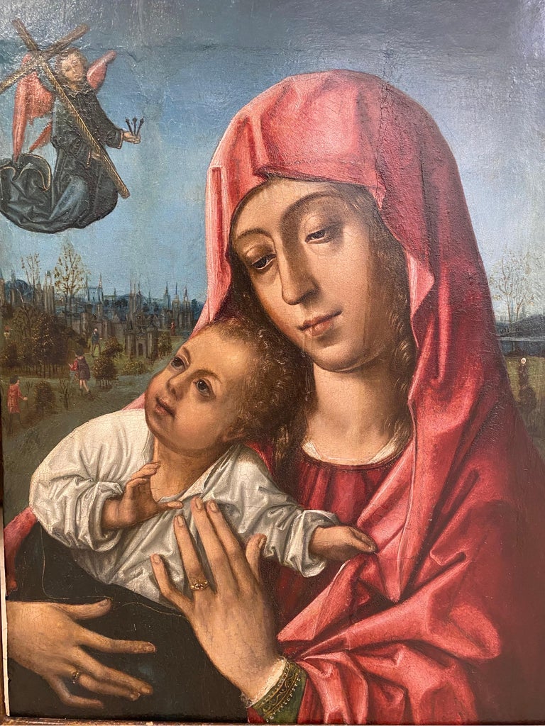 Máster of The Luna’s - Virgen and child For Sale at 1stDibs