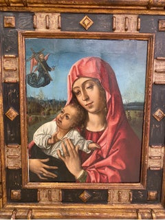 Antique Virgen and child