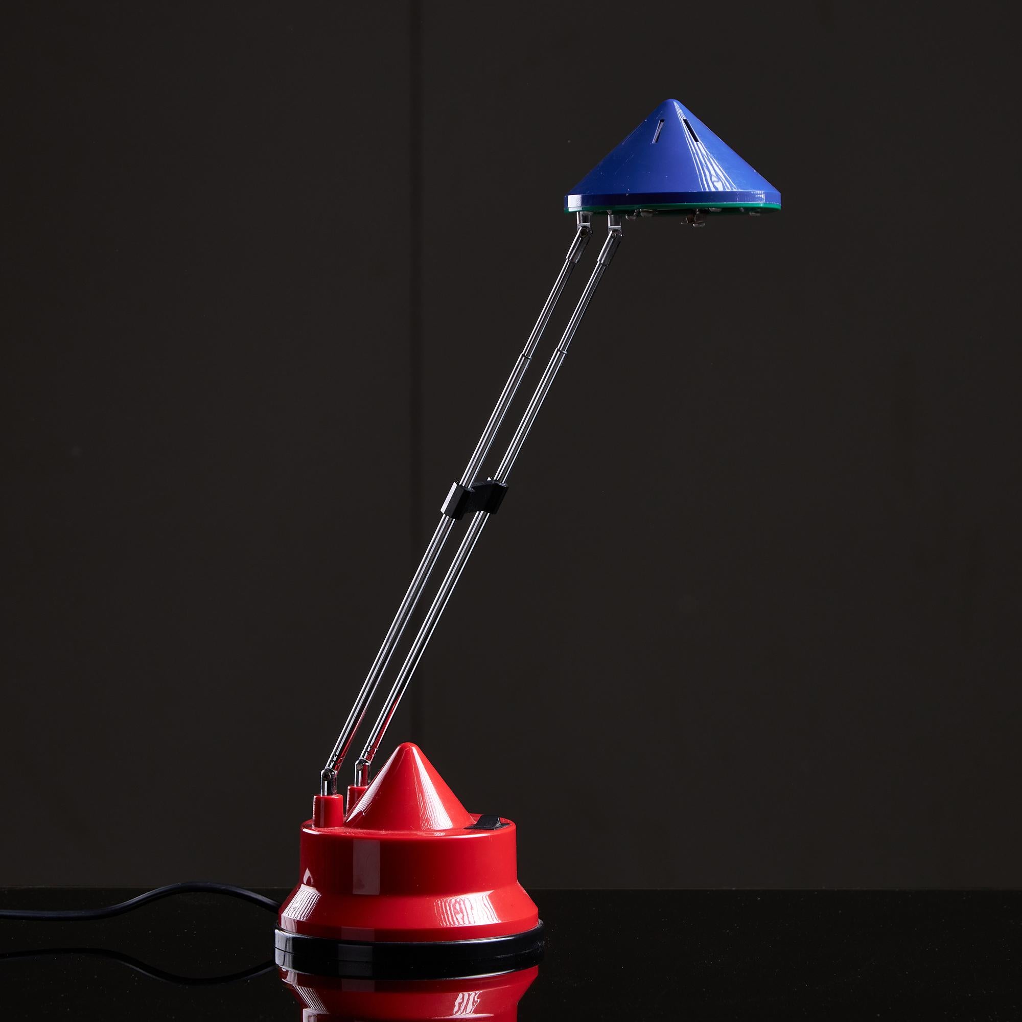 Italian MT-952 Memphis Style Colourful Table Lamp, 1990s For Sale